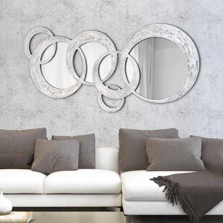 Espejo de pared de diseño Circles de Viadurini Decor Viadurini