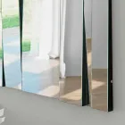 Espejo de pared de vidrio y metal de diseño moderno Hecho en Italia - Pallino Viadurini