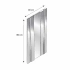 Espejo de pared de vidrio y metal de diseño moderno Hecho en Italia - Pallino Viadurini