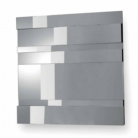 Espejo de pared de vidrio y metal de diseño moderno Hecho en Italia - Pallino Viadurini