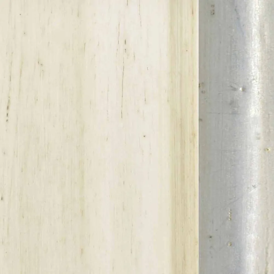 Espejo de pared hecho a mano en madera de abeto en Italia Maicol Viadurini