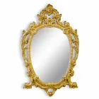 Espejo de pared oval hecho a mano en Italia Roberto Viadurini