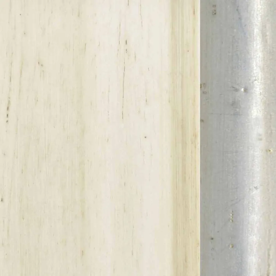 Espejo de pared de madera de abeto hecho a mano moderno hecho en Italia Darío Viadurini