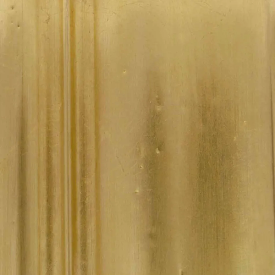 Espejo de pared de madera hecho a mano con abeto Alessio hecho en Italia Viadurini