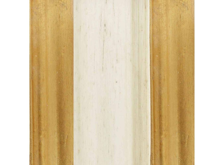 Espejo de pie de madera de abeto con pedestal hecho en Italia Jonni Viadurini
