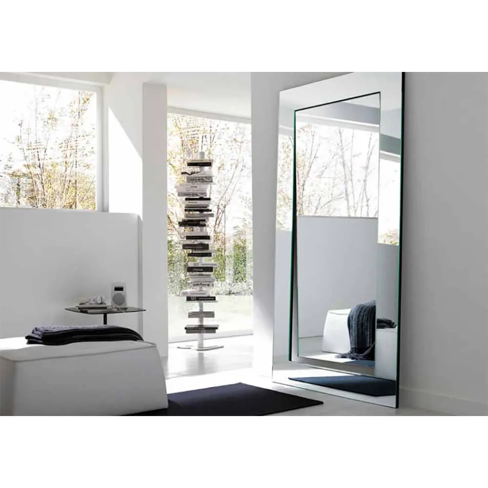 Espejo rectangular de piso de diseño moderno Made in Italy - Salamina Viadurini