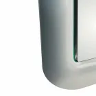 Espejo de diseño con marco de cristal efecto cristal Made in Italy - Loop Viadurini