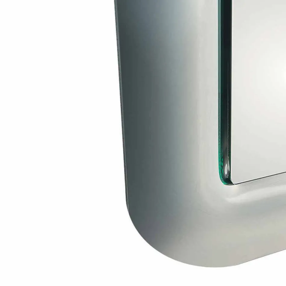 Espejo de diseño con marco de cristal efecto cristal Made in Italy - Loop Viadurini