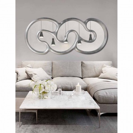 Espejo de pared hecho a mano en Italia Teo Viadurini