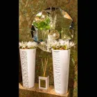 Espejo de pared moderna de diseño en tres dimensiones del diamante Viadurini