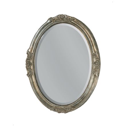 Espejo ovalado con espejo de suelo Made in Italy - Avus Viadurini