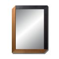 Espejo rectangular con marco de madera de diseño Made in Italy - Cira