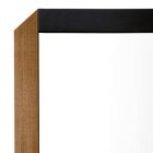 Espejo rectangular con marco de madera de diseño Made in Italy - Cira Viadurini