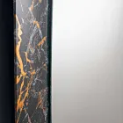 Espejo de diseño rectangular con marco de vidrio Made in Italy - Eclisse Viadurini