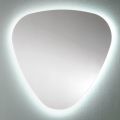 Espejo de pared en forma para baño con retroiluminación LED preciosa - Trigolo