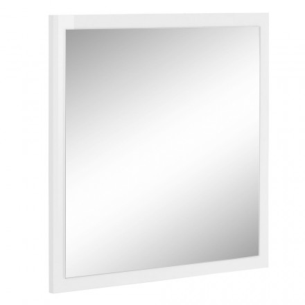 Espejo de pared cuadrado con marco blanco o antracita - Emanuelito Viadurini