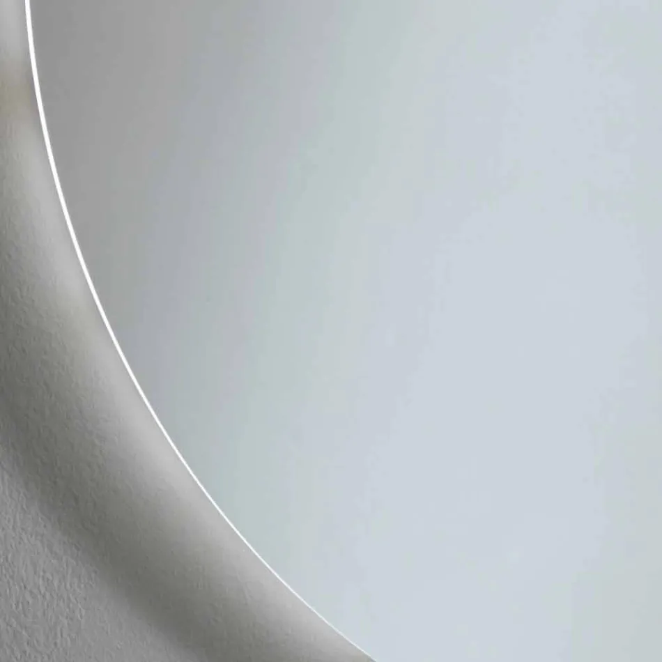 Espejo de pared redondo retroiluminado con LED Made in Italy - Ronda Viadurini