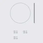 Espejo de pared redondo retroiluminado con LED Made in Italy - Ronda Viadurini