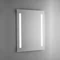 Espejo de baño de alambre pulido con retroiluminación LED Made in Italy - Tony