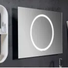 Espejo de pared para baño con iluminación LED - Dotta Viadurini