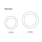 Espejo de bronce con marco de cristal ahumado, fabricado en Italia - Anselma Viadurini