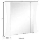 Dormitorio Espejo o Entrada a la Pared Arqueado Diseño 2 Tamaños - Sabine Viadurini