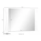 Dormitorio Espejo o Entrada a la Pared Arqueado Diseño 2 Tamaños - Sabine Viadurini