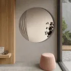 Espejo circular en dos tamaños y dos colores, fabricado en Italia - Auren Viadurini