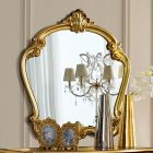 Espejo de forma clásica con marco de pan de oro Made in Italy - Madalina Viadurini