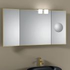 Espejo con 2 lados móviles y espejo de aumento Made in Italy - Nelson Viadurini