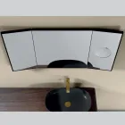 Espejo con 2 lados móviles y espejo de aumento Made in Italy - Nelson Viadurini