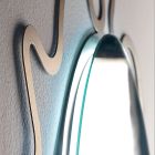 Espejo con estructura de metal y LED integrados Made in Italy - Leonardo Viadurini