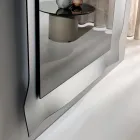 Espejo con marco de forma especial, disponible en 3 tamaños y 2 colores - Carolina Viadurini