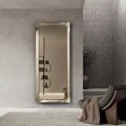 Espejo con marco de forma especial, disponible en 3 tamaños y 2 colores - Carolina Viadurini