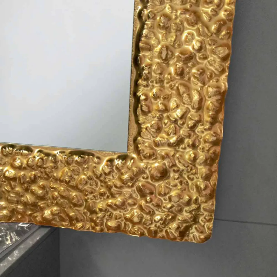 Espejo con marco de decoración en vidrio moderno diseño, Cecilia Viadurini