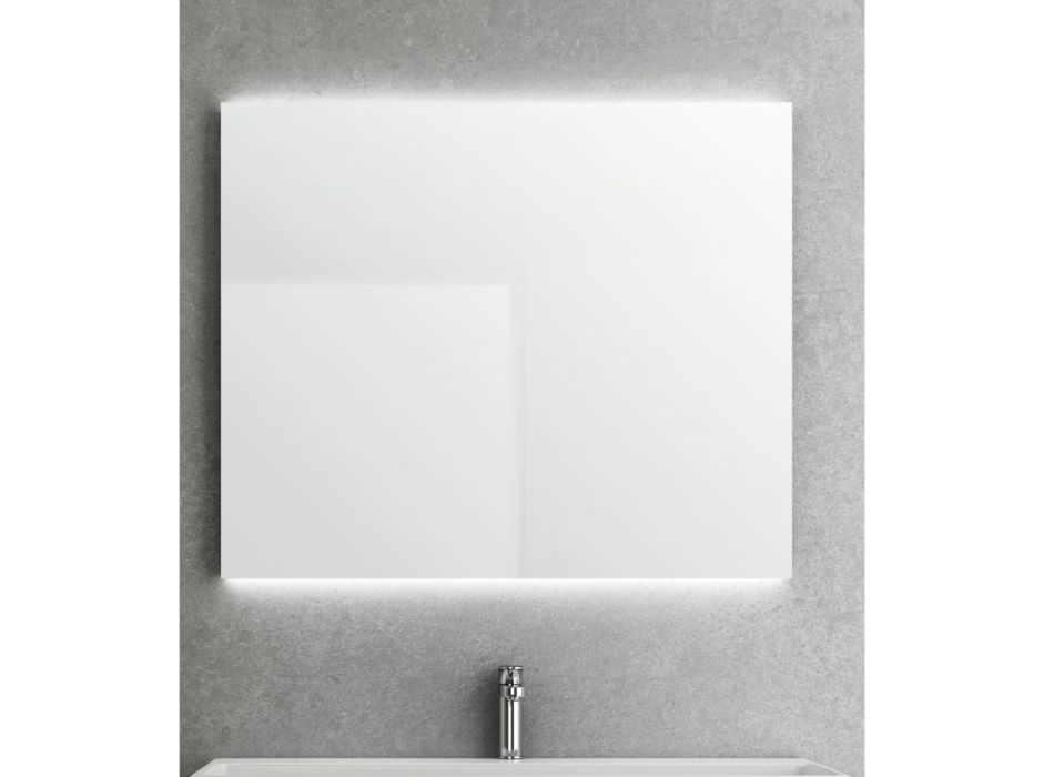 Espejo con retroiluminación en lados horizontales Made in Italy - Sigmund Viadurini