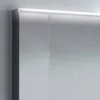 armario con espejo 2 puertas de diseño moderno, iluminación LED, Carol Viadurini