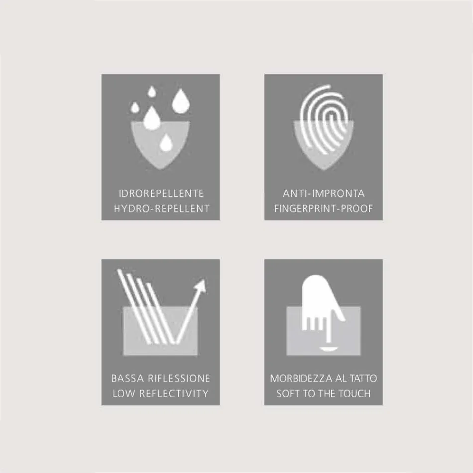 armario con espejo 2 puertas de diseño moderno, iluminación LED, Carol Viadurini