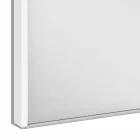 Mueble moderno con espejo empotrado en aluminio pintado plateado - Demon Viadurini