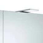 Espejo de pared moderno con 2 puertas e iluminación LED - Trinquete Viadurini