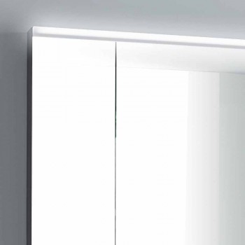 armario con espejo de iluminación LED con 3 puertas, diseño moderno, Carol