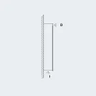 armario con espejo de iluminación LED con 3 puertas, diseño moderno, Carol Viadurini