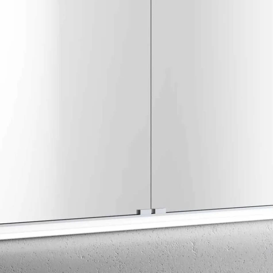 Espejo paquete de LED con un diseño moderno 2 puertas incorporado, Adele Viadurini