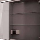 Espejo paquete de LED con un diseño moderno 2 puertas incorporado, Adele Viadurini