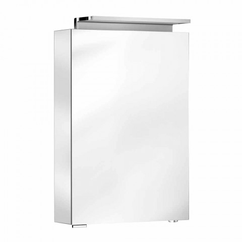 Armario con espejo con puerta batiente y 3 estantes internos