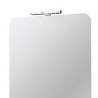 Espejo de pared para baño con lámpara LED de diseño moderno Made in Italy - Guido Viadurini