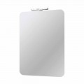 Espejo de pared para baño con lámpara LED de diseño moderno Made in Italy - Guido