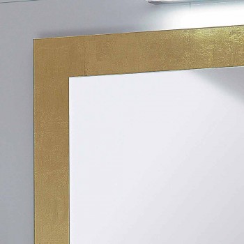 Baño marco de cristal del espejo decorado con pan de oro Pascal