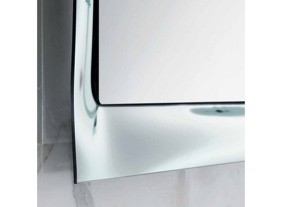 Baño marco de espejo de plata fundida de vidrio diseño moderno Arin