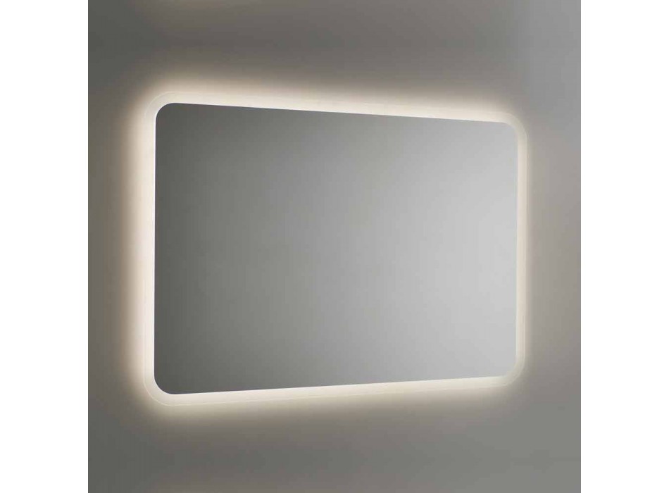 Espejo de baño redondo con retroiluminación LED Made in Italy - Pato Viadurini